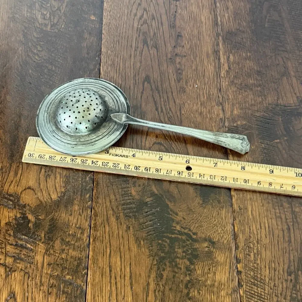 Vintage Veribest Silver Plated English Style Tea Strainer Spoon